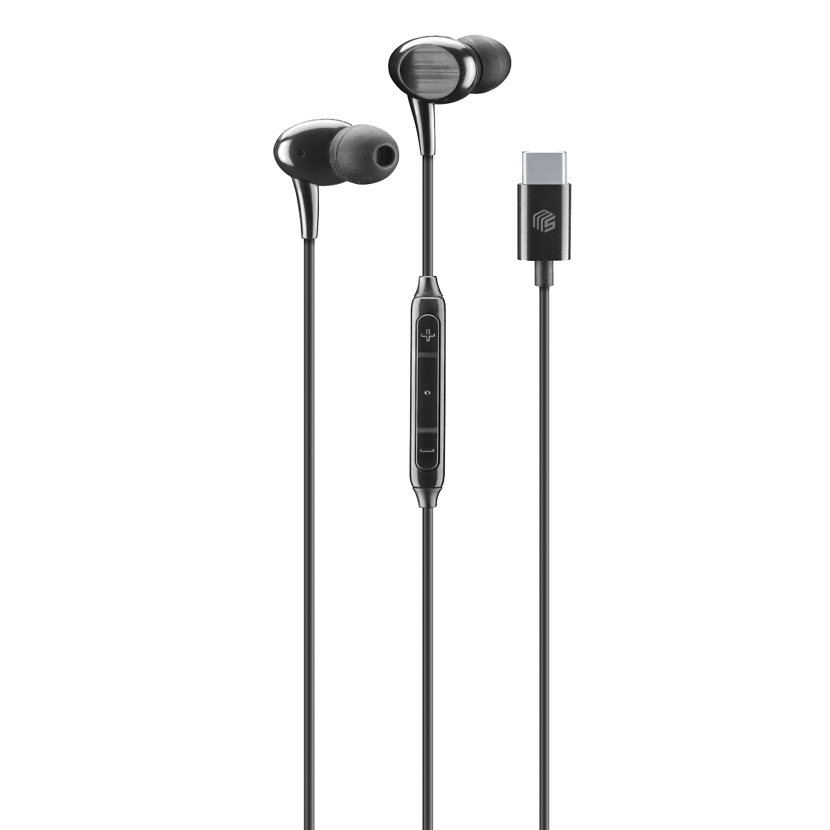 CELLULARLINE MUSIC SOUND USB-C KABLOLU SLİKONLU KULAKLIK SİYAH