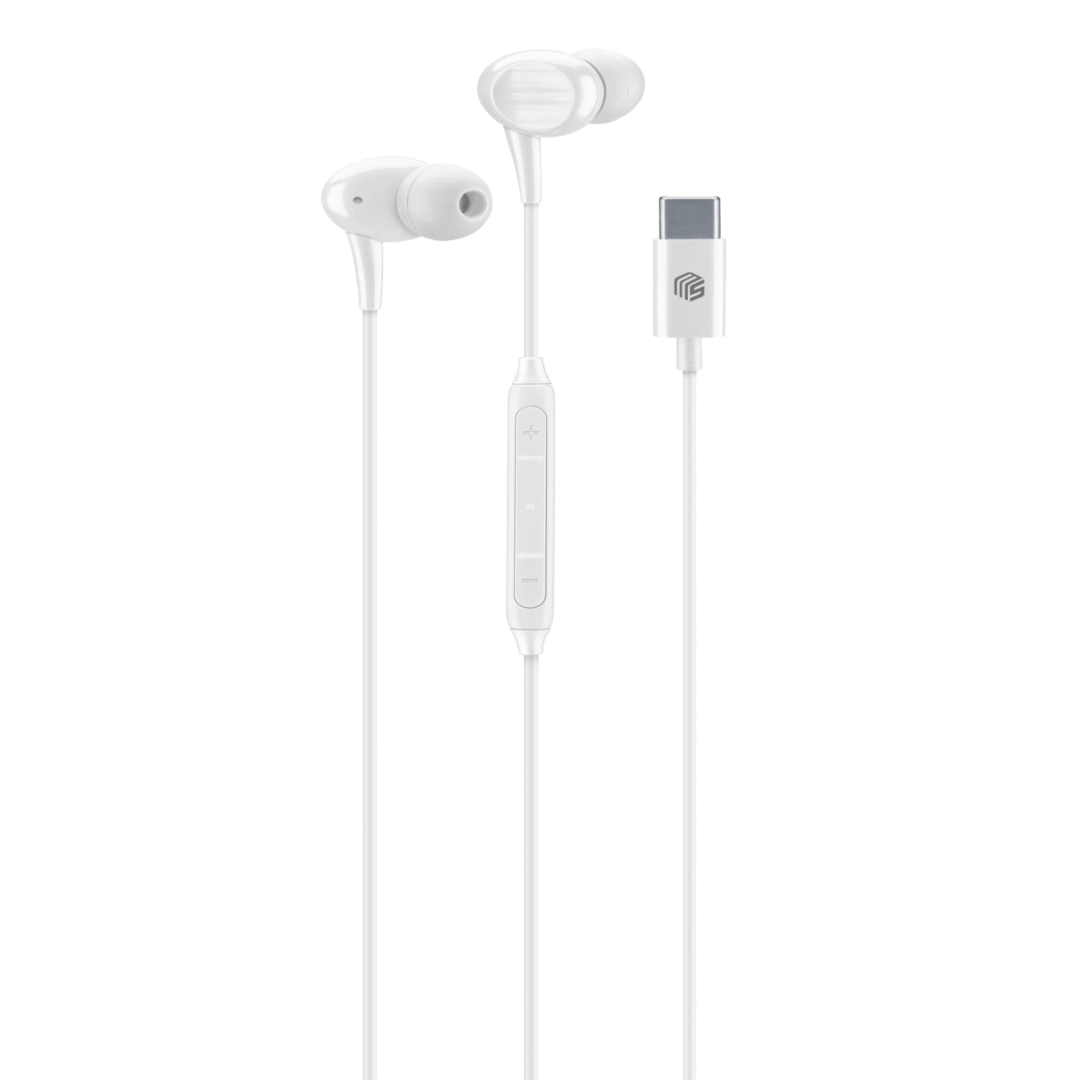 CELLULARLINE MUSIC SOUND USB-C KABLOLU SLİKONLU KULAKLIK BEYAZ