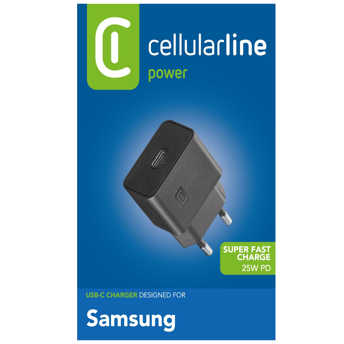 CELLULARLINE 25W PD SAMSUNG ŞARJ ADAPTÖRÜ SİYAH