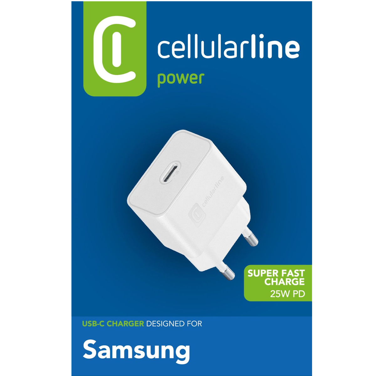 CELLULARLINE 25W PD SAMSUNG ŞARJ ADAPTÖRÜ BEYAZ